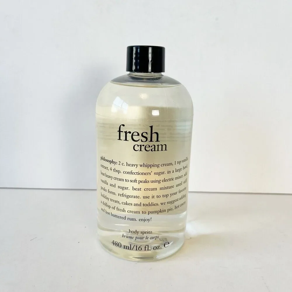 Philosophy Fresh Cream Body Spritz (480 ml/ 16 fl oz) New Sealed No Box No Pump